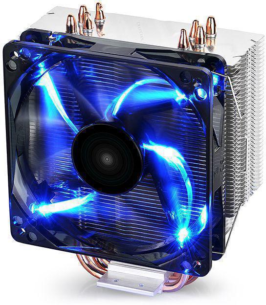 Устройство охлаждения(кулер) Deepcool GAMMAXX 400 BLUE BASIC Soc-AM4/1151/1200/1700 4-pin 18-30dB Al+Cu 130W 640gr LED Ret