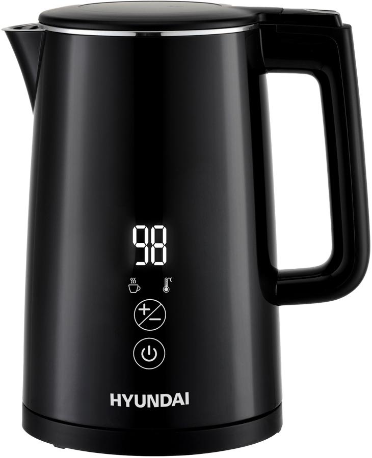 Чайник электрический Hyundai HYK-S5509 1.5л. 2200Вт черный корпус: металл/пластик