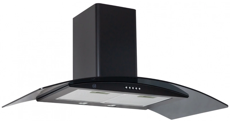 Вытяжка каминная MBS Ruta 190 Glass Black черный стекло управление: кнопочное (1 мотор)