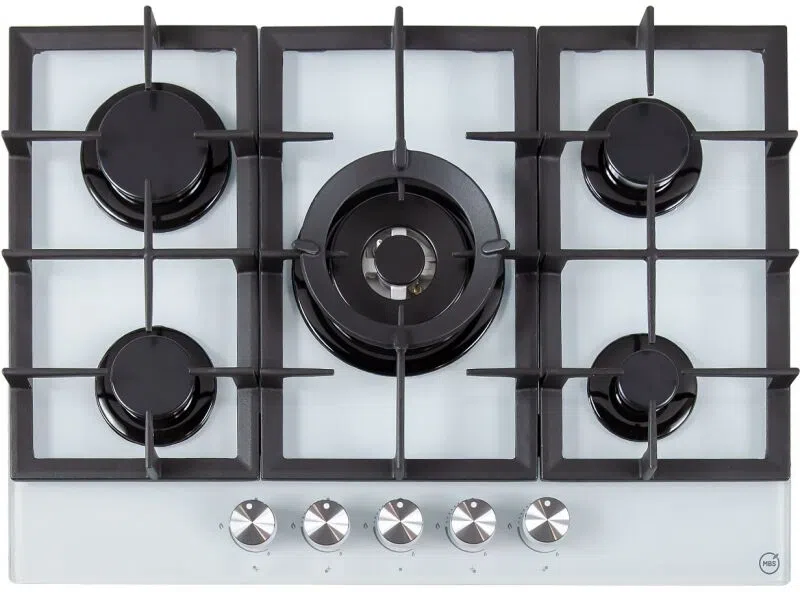 Газовая варочная поверхность MBS PG-801WH стекло белое