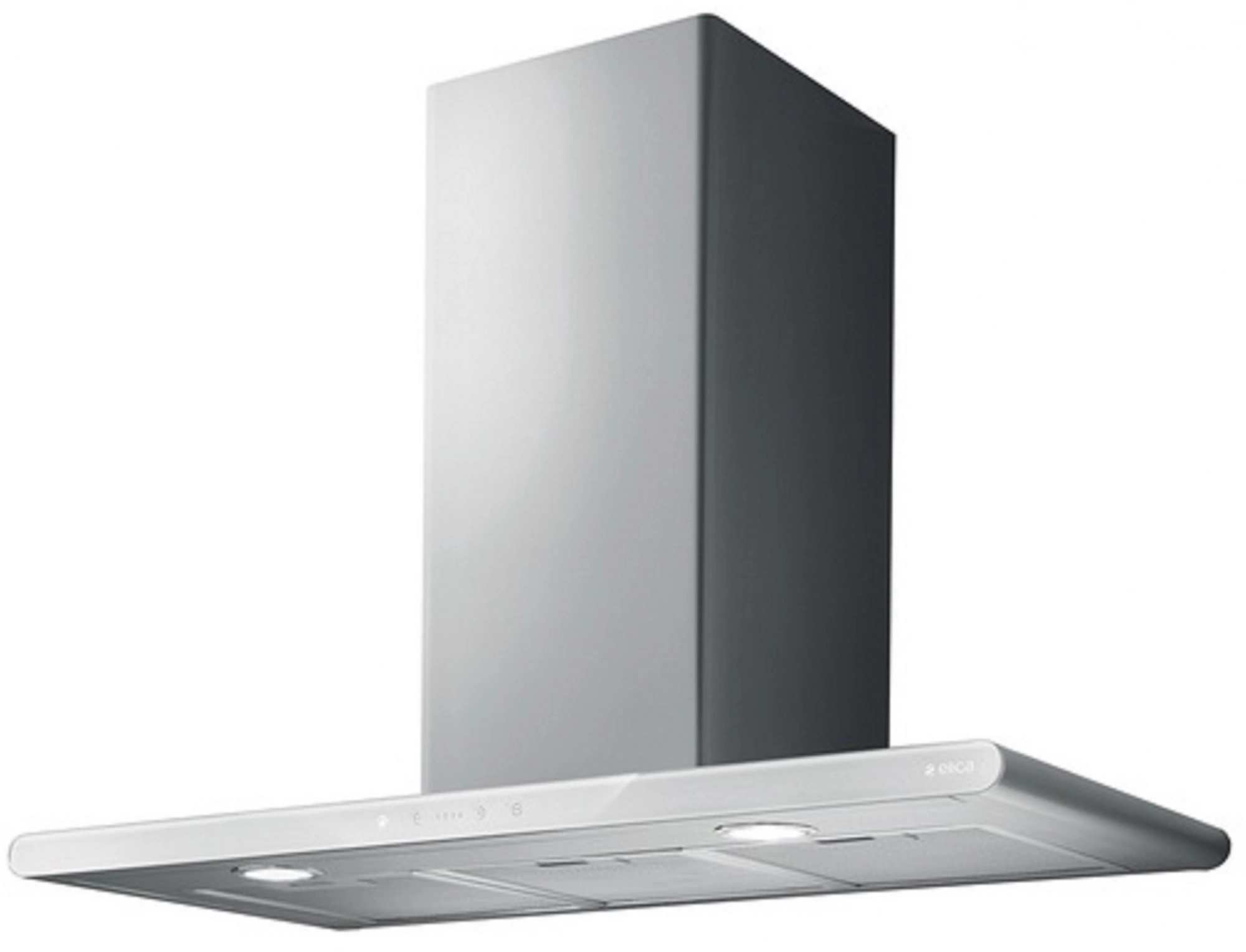 Вытяжка каминная Elica Galaxy WHIX/A/80 нержавеющая сталь/белое стекло управление: сенсорное (1 мотор)