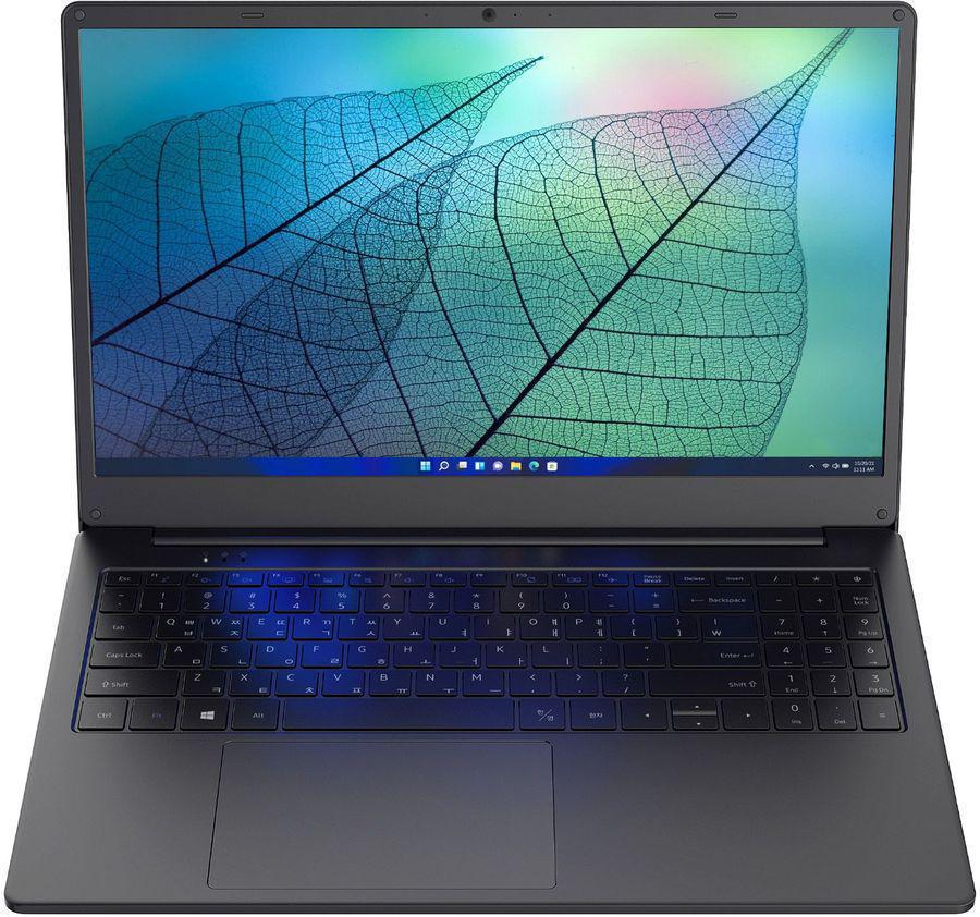 Ноутбук Hiper Workbook N15RP Ryzen 5 3500U 8Gb SSD256Gb AMD Radeon Vega 8 15.6" IPS FHD (1920x1080) Linux Astra black WiFi BT Cam 6000mAh