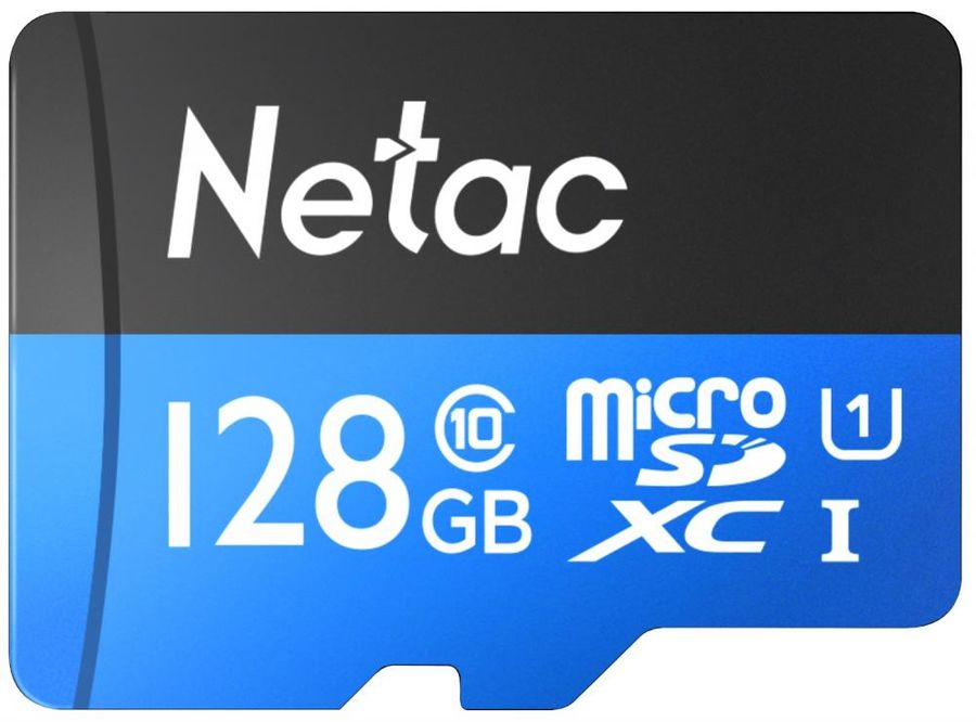 Флеш карта microSDXC 128Gb Class10 Netac NT02P500STN-128G-R P500 + adapter