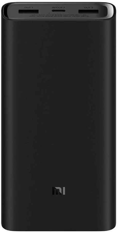 Мобильный аккумулятор Xiaomi Mi Power Bank 3 Pro (50W PD) 20000mAh 3A PD 2xUSB черный (BHR5121GL)