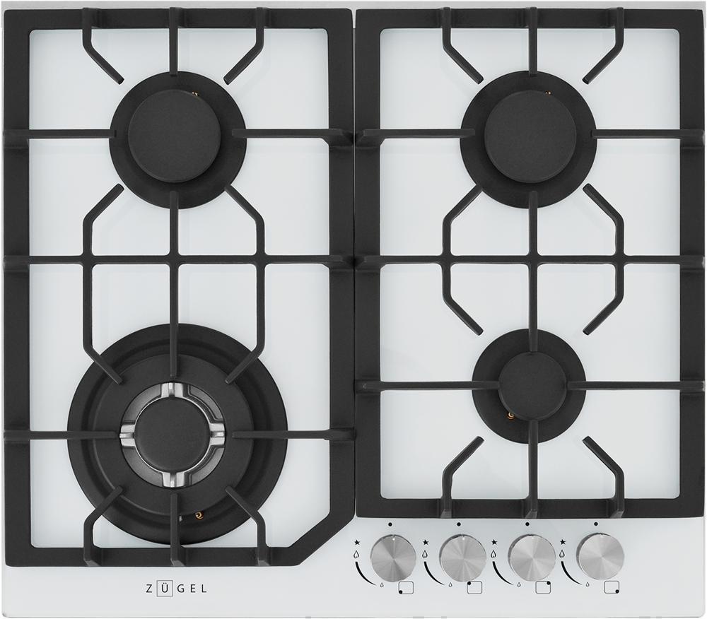 Газовая варочная поверхность Zugel ZGH601W белый