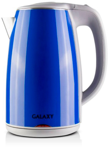 Чайник электрический Galaxy GL 0307 1.7л. 2000Вт синий/черный (корпус: нержавеющая сталь/пластик)