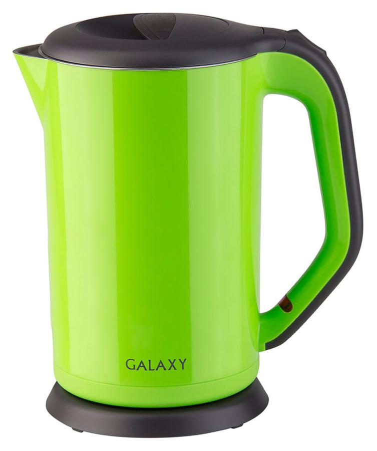 Чайник электрический Galaxy GL 0318 1.7л. 2000Вт зеленый/черный (корпус: пластик)