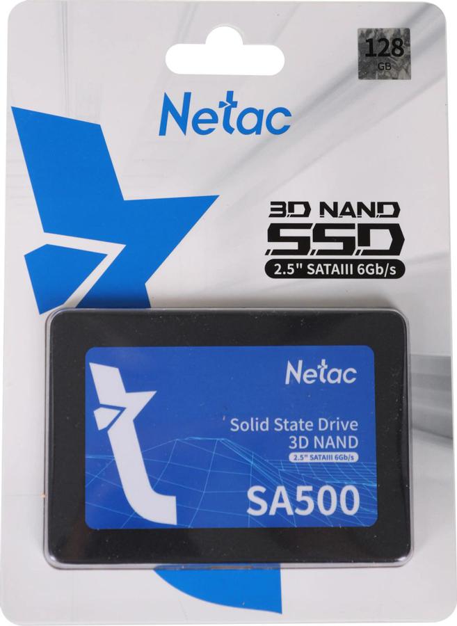 Накопитель SSD Netac SATA-III 128GB NT01SA500-128-S3X SA500 2.5"