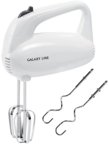 Миксер ручной Galaxy Line GL 2217 300Вт белый