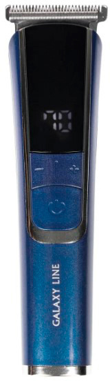 Машинка для стрижки Galaxy Line GL 4171 синий 5Вт (насадок в компл:4шт)