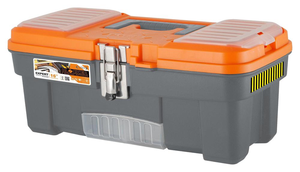 Ящик для инстр. Blocker Expert BR3930 4отд. серый/оранжевый (BR3930СРСВЦОР)