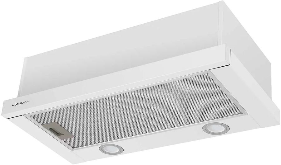 Вытяжка встраиваемая HomsAir Flat 50 White белый управление: кнопочное (1 мотор)