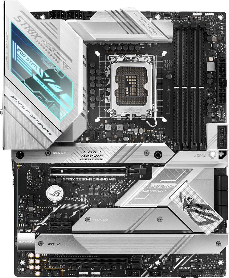 Материнская плата Asus ROG STRIX Z690-A GAMING WIFI Soc-1700 Intel Z690 4xDDR5 ATX AC`97 8ch(7.1) 2.5Gg RAID+HDMI+DP