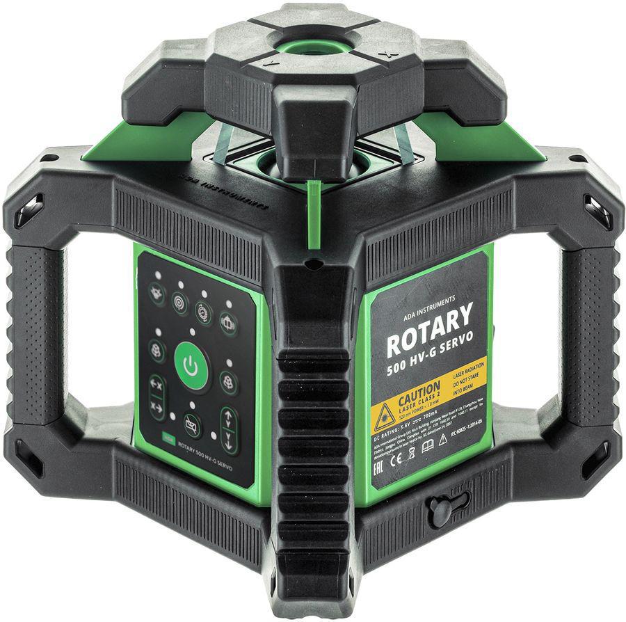 Нивелир лазерн. Ada Rotary 500 HV-G Servo 2кл.лаз. 520нм цв.луч. зеленый 1луч. (А00579)