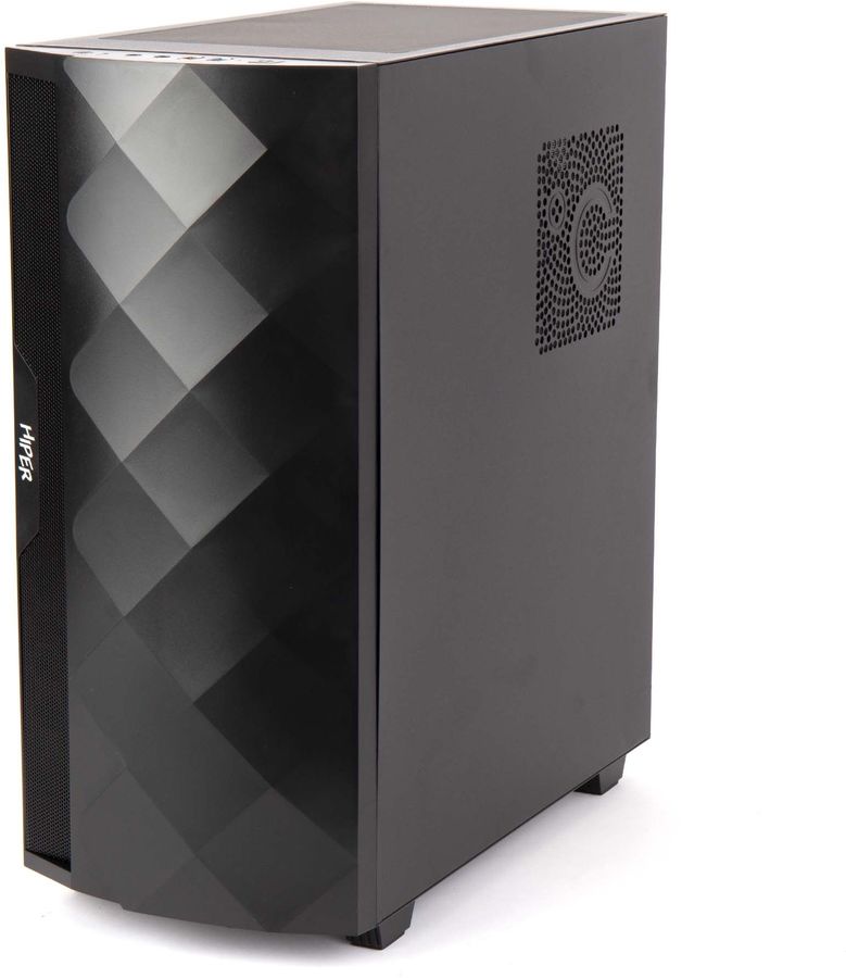 Корпус Hiper DCB черный без БП ATX 5x120mm 5x140mm 1xUSB2.0 1xUSB3.0 audio bott PSU