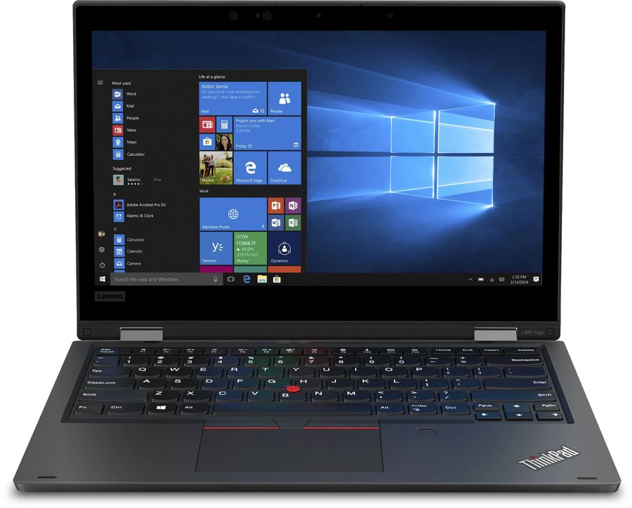 Ноутбук Lenovo ThinkPad L390 Core i5 8265U 8Gb SSD256Gb Intel UHD Graphics 620 13.3" IPS FHD (1920x1080) noOS black WiFi BT Cam