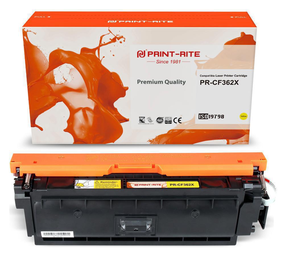 Картридж лазерный Print-Rite TRHGLAYPU1J PR-CF362X CF362X желтый (9500стр.) для HP CLJ M552dn/M553dn/M553N/M553x