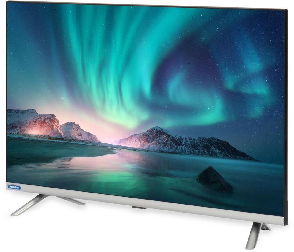 Телевизор LED Hyundai 32" H-LED32BS5008 Android TV Frameless серебристый HD 60Hz DVB-T2 DVB-C DVB-S2 USB WiFi Smart TV