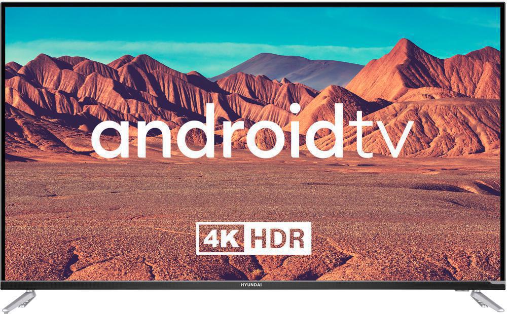 Телевизор LED Hyundai 55" H-LED55BU7008 Android TV черный 4K Ultra HD 60Hz DVB-T2 DVB-C DVB-S2 USB WiFi Smart TV