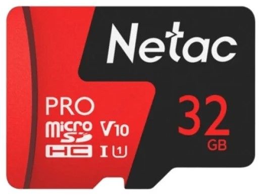 Флеш карта microSDHC 32Gb Class10 Netac NT02P500PRO-032G-R P500 Extreme Pro + adapter