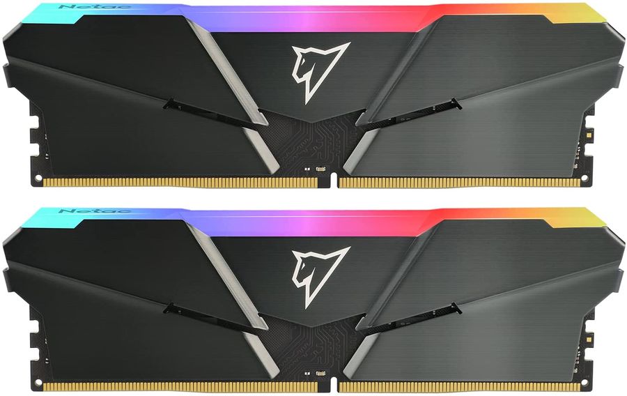 Память DDR4 2x16Gb 3200MHz Netac NTSRD4P32DP-32E Shadow RGB RTL PC4-25600 CL16 DIMM 288-pin 1.35В single rank с радиатором Ret