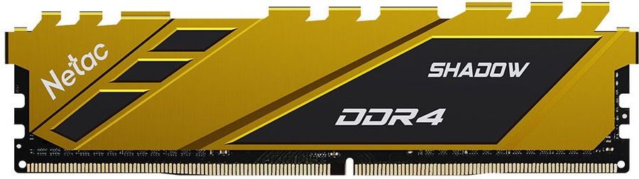 Память DDR4 16Gb 3200MHz Netac NTSDD4P32SP-16Y Shadow RTL PC4-25600 CL16 DIMM 288-pin 1.35В с радиатором Ret