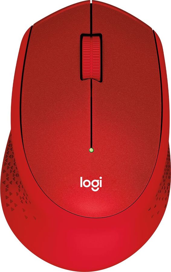 Мышь Logitech M330 Silent Plus красный оптическая (1000dpi) silent беспроводная USB (2but)