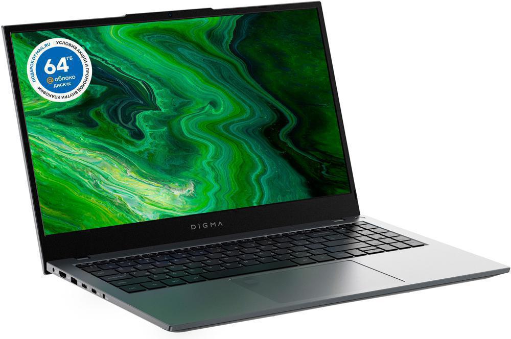 Ноутбук Digma Pro Fortis M Ryzen 5 5600U 16Gb SSD1Tb AMD Radeon Vega 7 15.6" IPS FHD (1920x1080) Windows 11 Professional grey WiFi BT Cam 4250mAh (DN15R5-AEXW01)