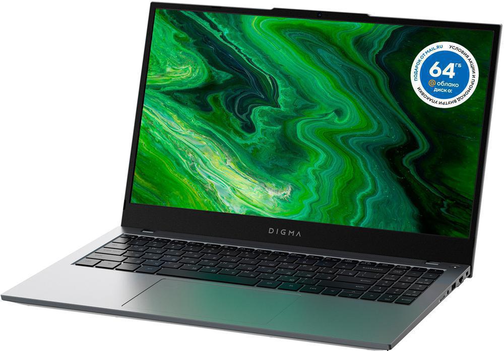 Ноутбук Digma Pro Fortis M Core i5 10210U 8Gb SSD512Gb Intel UHD Graphics 15.6" IPS FHD (1920x1080) Windows 11 Professional Multi Language 64 grey WiFi BT Cam 4250mAh (DN15P5-8DXW01)