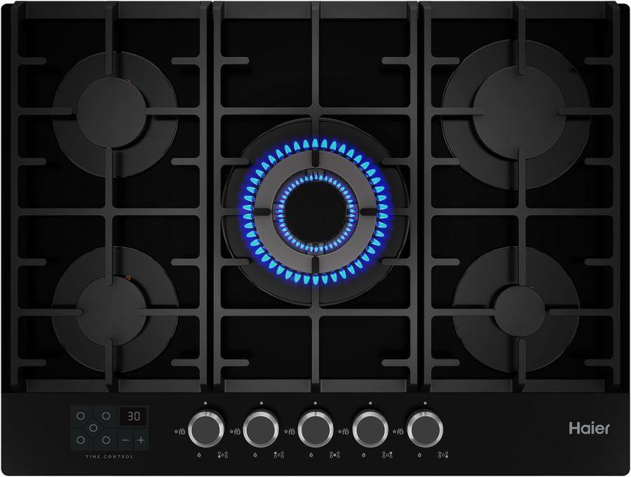 Газовая варочная поверхность Haier HHX-G75CWSB черный
