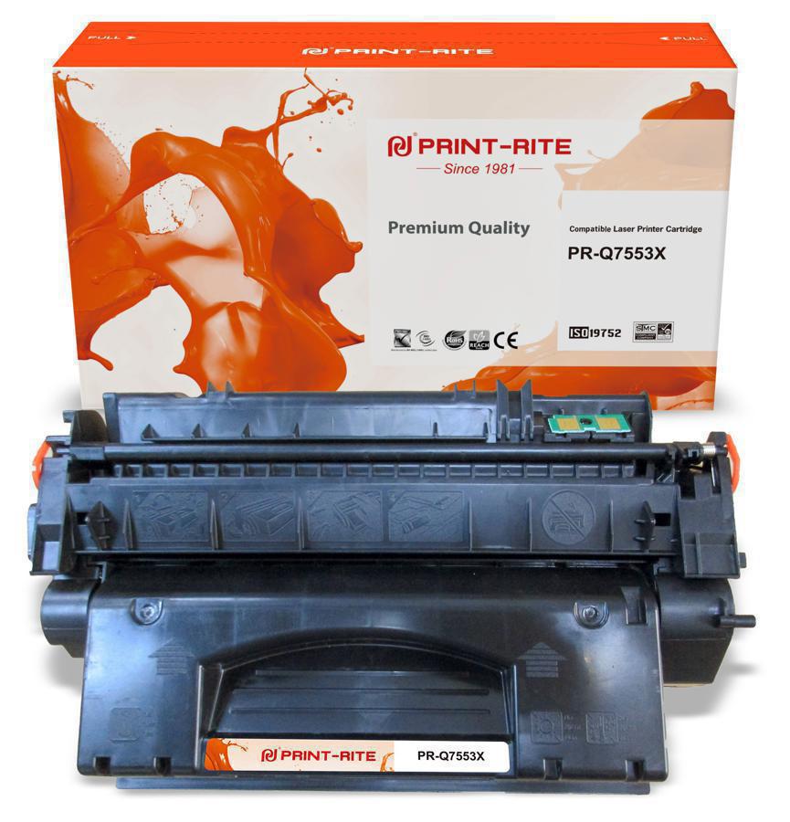 Картридж лазерный Print-Rite TFHAA5BPU1J PR-Q7553X Q7553X черный (7000стр.) для HP P2014/P2015/M2727