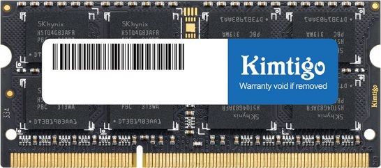 Память DDR3L 8Gb 1600MHz Kimtigo KMTS8GF581600 RTL PC4-21300 CL11 SO-DIMM 260-pin 1.35В single rank