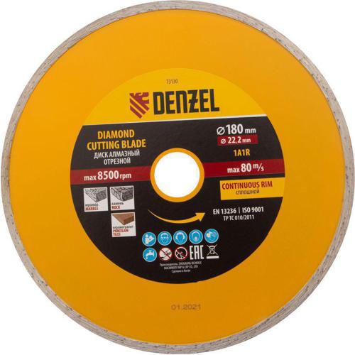 Диск алмазный по бет./кирп./кам. Denzel 73130 d=180мм d(посад.)=22.2мм (угловые шлифмашины) (упак.:1шт)