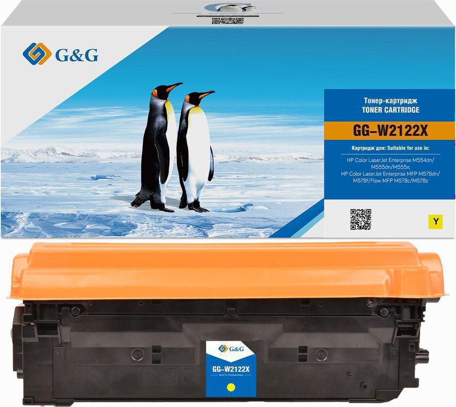 Картридж лазерный G&G 212X GG-W2122X желтый (10000стр.) для HP Color LJ M554/M555/578 Enterprise