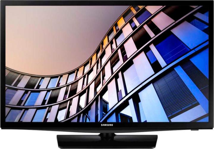Телевизор LED Samsung 24" UE24N4500AUXRU Series 4 черный HD 60Hz DVB-T2 DVB-C DVB-S2 USB WiFi Smart TV (RUS)