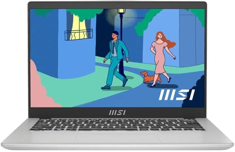 Ноутбук MSI Modern 14 C12M-238RU Core i7 1255U 8Gb SSD512Gb Intel Iris Xe graphics 14" IPS FHD (1920x1080) Windows 11 Home silver WiFi BT Cam (9S7-14J111-238)