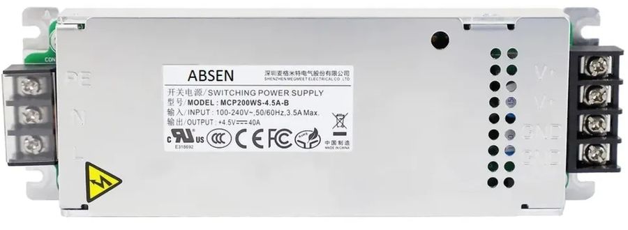 Блок питания Absen MCP200WS-4.5A-B 100~240V 40A