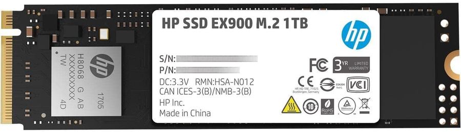 Накопитель SSD HP PCIe 3.0 x4 1TB 5XM46AA#ABB EX900 M.2 2280