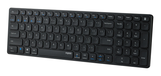 Клавиатура Rapoo E9700M DARK GREY серый USB беспроводная BT/Radio slim Multimedia для ноутбука (14515)