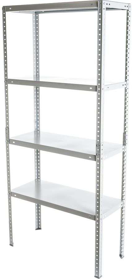 Стеллаж Практик MS Standart 160KD/70x30/4 пол.:4 разборная 1600x700x300мм серый (S24099023402)