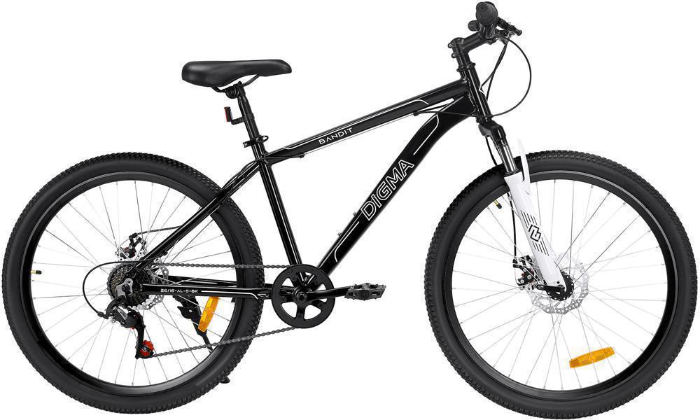 Велосипед Digma Bandit горный рам.:16" кол.:26" черный 14.65кг (BANDIT-26/16-AL-S-BK)