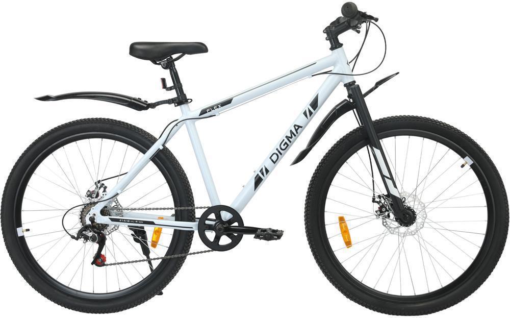 Велосипед Digma Flex горный рам.:18" кол.:27.5" белый 14.5кг (FLEX-27.5/18-AL-R-WH)
