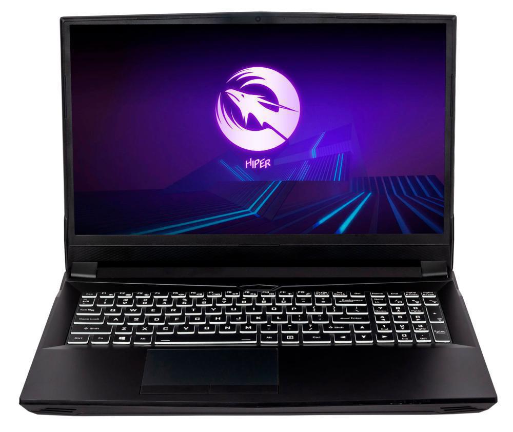 Ноутбук Hiper G16 Core i5 10400 16Gb SSD512Gb NVIDIA GeForce RTX 3070 8Gb 16.1" IPS FHD (1920x1080) Windows 11 Professional black WiFi BT Cam 5040mAh (G16RTX3070A10400W11)