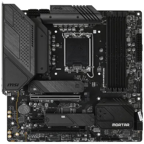Материнская плата MSI MAG B660M MORTAR Soc-1700 Intel B660 4xDDR5 mATX AC`97 8ch(7.1) 2.5Gg+HDMI+DP