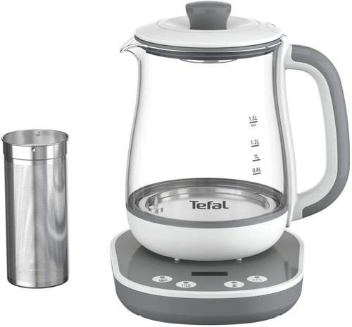 Чайник электрический Tefal BJ551B10 1.5л. 1430Вт белый корпус: стекло/пластик (7211004581)