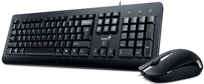 Клавиатура + мышь Genius KM-160, USB, проводные, черный