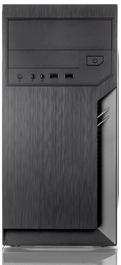 Корпус Foxline FL-702-FZ450 черный 450W mATX 2x80mm 1x92mm 2x120mm 2xUSB2.0 audio