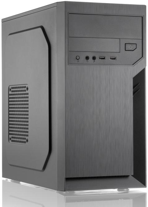 Корпус Foxline FL-702-FZ450 черный 450W mATX 2x80mm 1x92mm 2x120mm 2xUSB2.0 audio