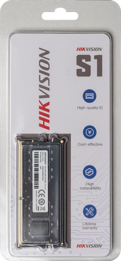 Память DDR4 4Gb 2666MHz Hikvision HKED4042BBA1D0ZA1/4G RTL PC4-21300 CL19 SO-DIMM 260-pin 1.2В Ret