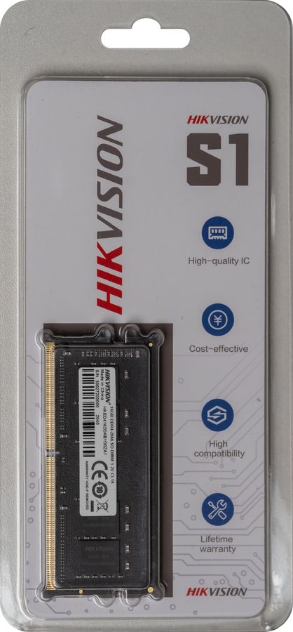 Память DDR4 16Gb 2666MHz Hikvision HKED4162DAB1D0ZA1/16G RTL PC4-21300 CL19 SO-DIMM 260-pin 1.2В